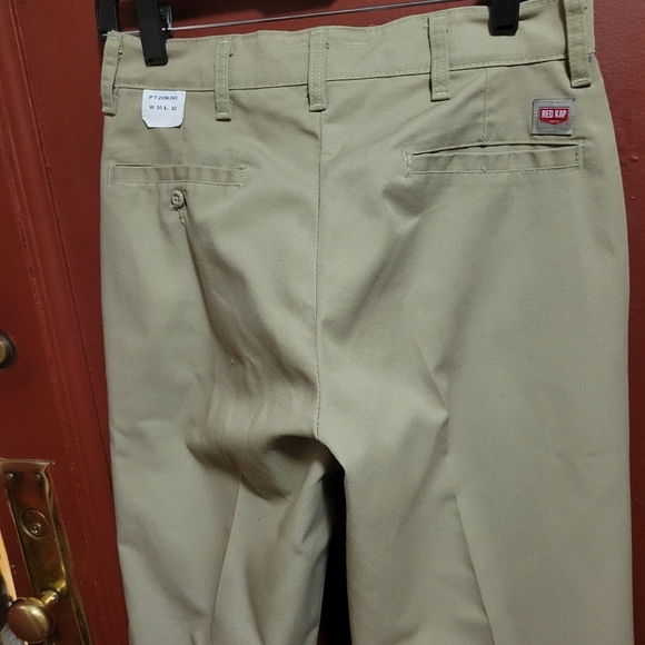 RED KAP 1929  FLAT FRONT KHAKI WORKING PANTS 👖 Size W30 L32 - Picture 12 of 14